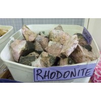 Rhodonite rough pieces