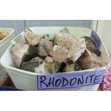 Rhodonite rough pieces
