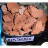 Jasper red rough pieces