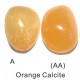 Tumbled calcite - Orange