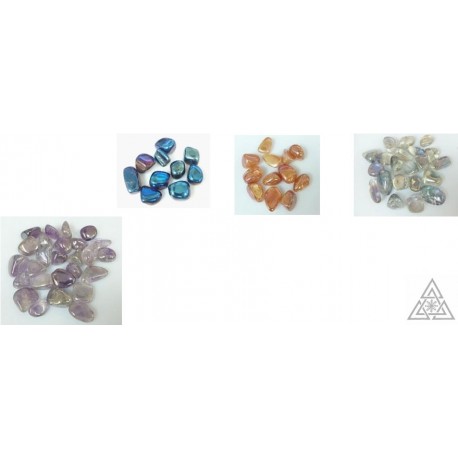 Tumbled Aura crystals