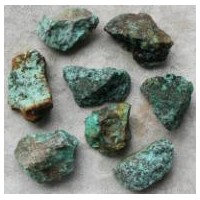 Turquoise African rough pieces