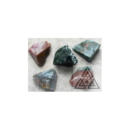 Jasper green rough pieces